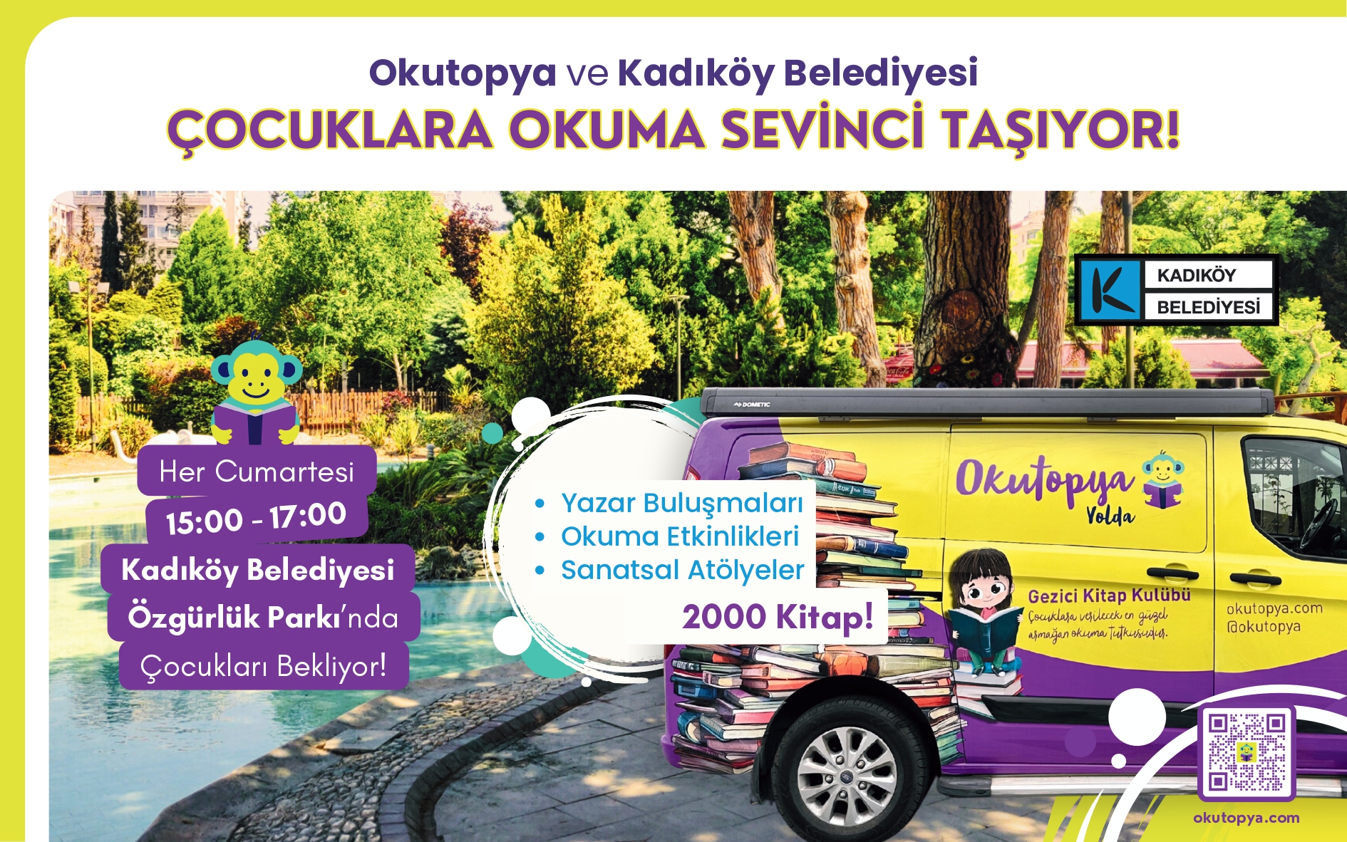 Özgürlük Parkı’nda okuma keyfi